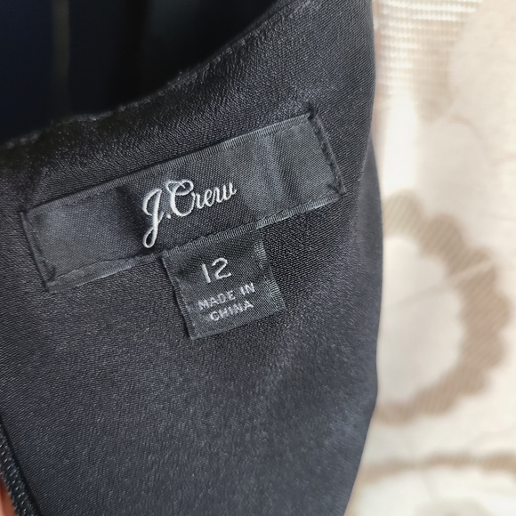 J. CREW TIERED LONG-SLEEVE MIDI DRESS IN SWISS DOT Size 12 Black - Picture 7 of 10